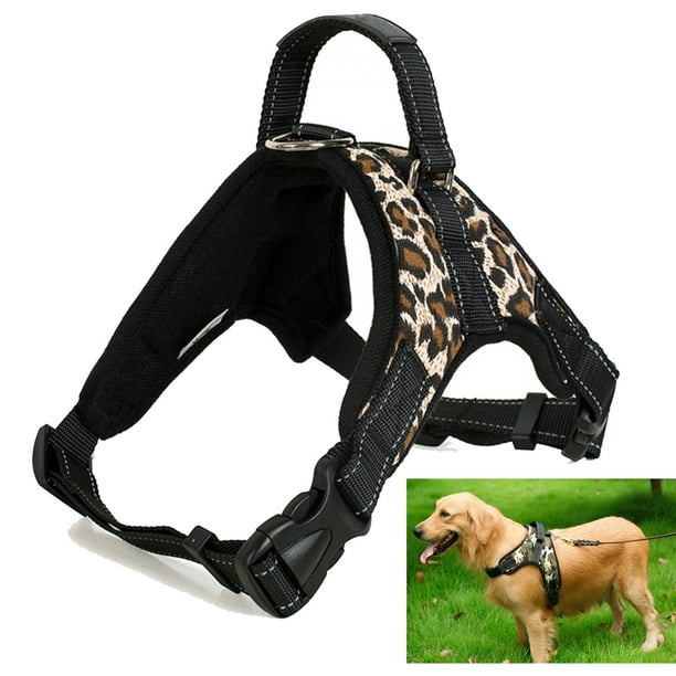 Adjustable Nylon Dog Harness Reflective Mesh Vest for Medium Large Dogs K9 Boxer
